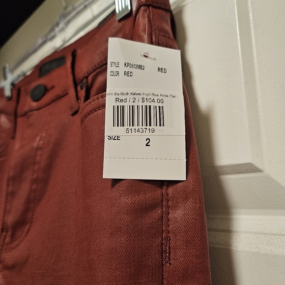 Kut from the Cloth Kelsey faux leather ankle flares - Picture 4 of 6